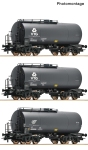 Roco 6600162 - H0 - 3-tlg. Set Kesselwagen VTG, DB, Ep. IV